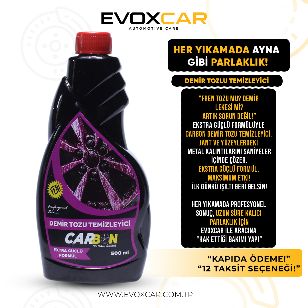 EVOXCAR DEMİR TOZLU TEMİZLEYİCİ 500-ML