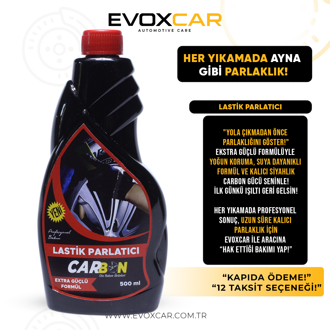 EVOXCAR LASTİK PARLATICI 500-ML